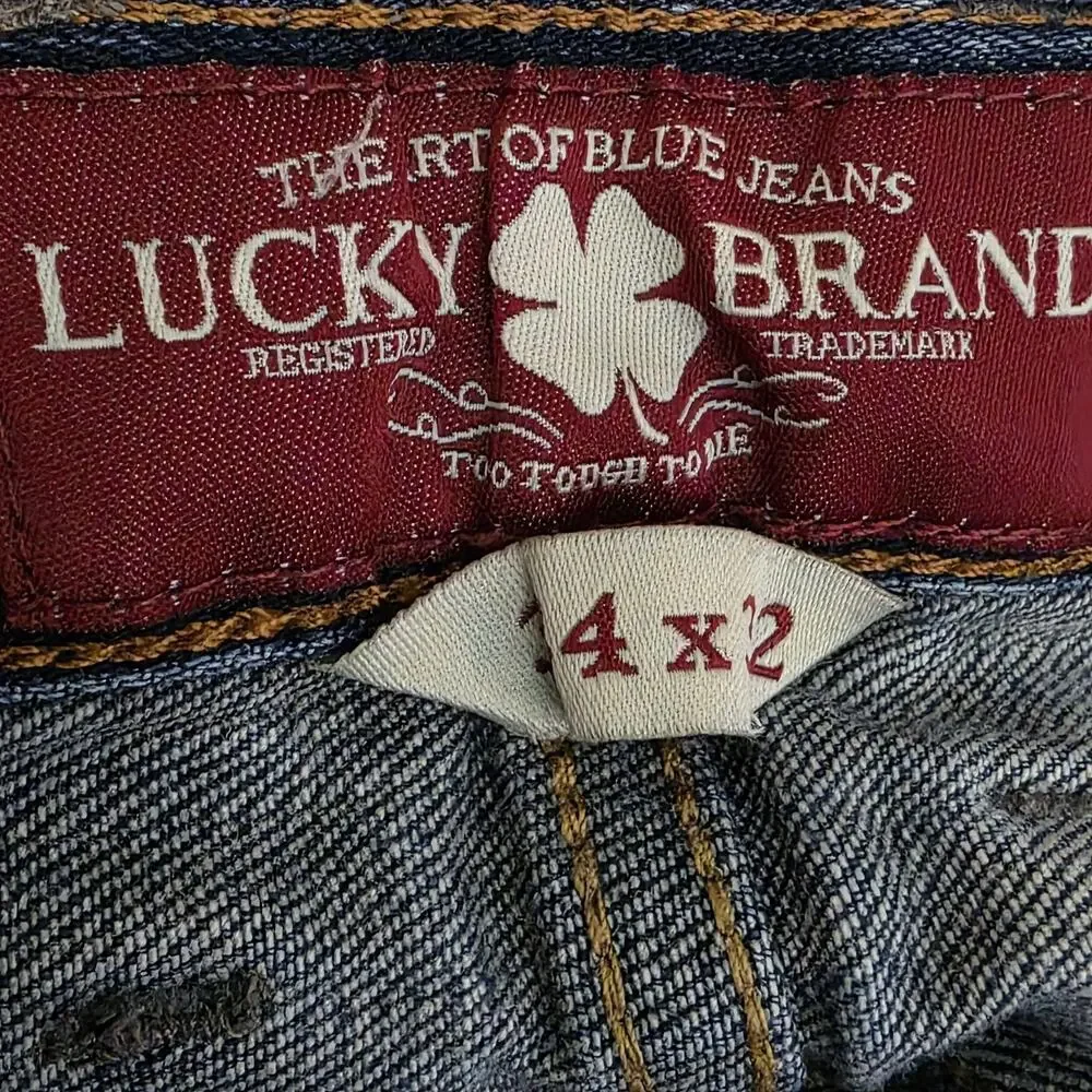 Lucky Brand 361 Straight Jeans 34x32 Medium Wash Vintage Fit Denim