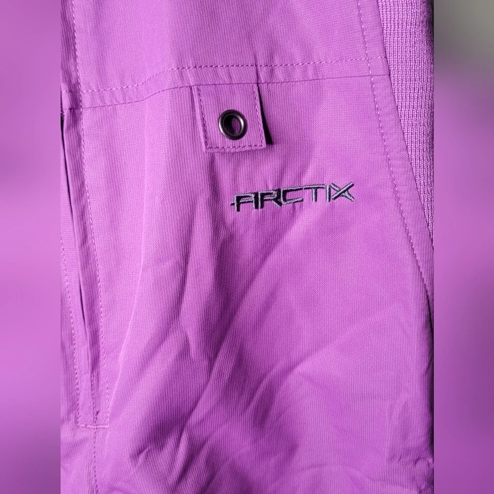 Arctix toddler girls ski overalls size XS (4/5) purple.