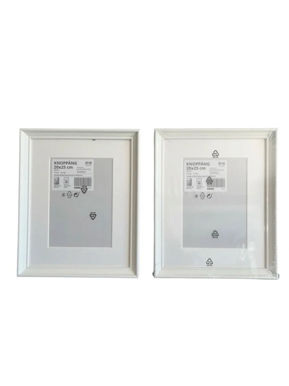 Ikea Knoppang Rectangular Frame Set Of 2 White 8 X 10 Inch 704.272.78