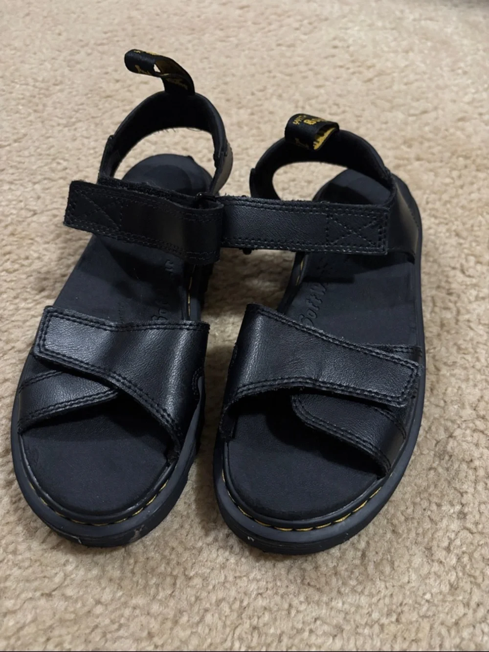 Dr. Martens JUNIOR KLAIRE Leather Strap Sandals