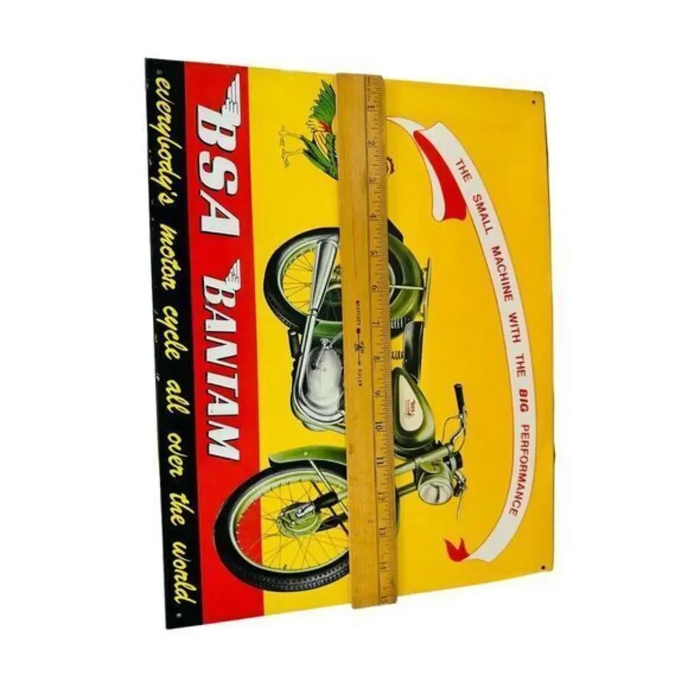 Metal Sign Vintage BSA‎ BANTAM Motorcycle Metal Sign 15
