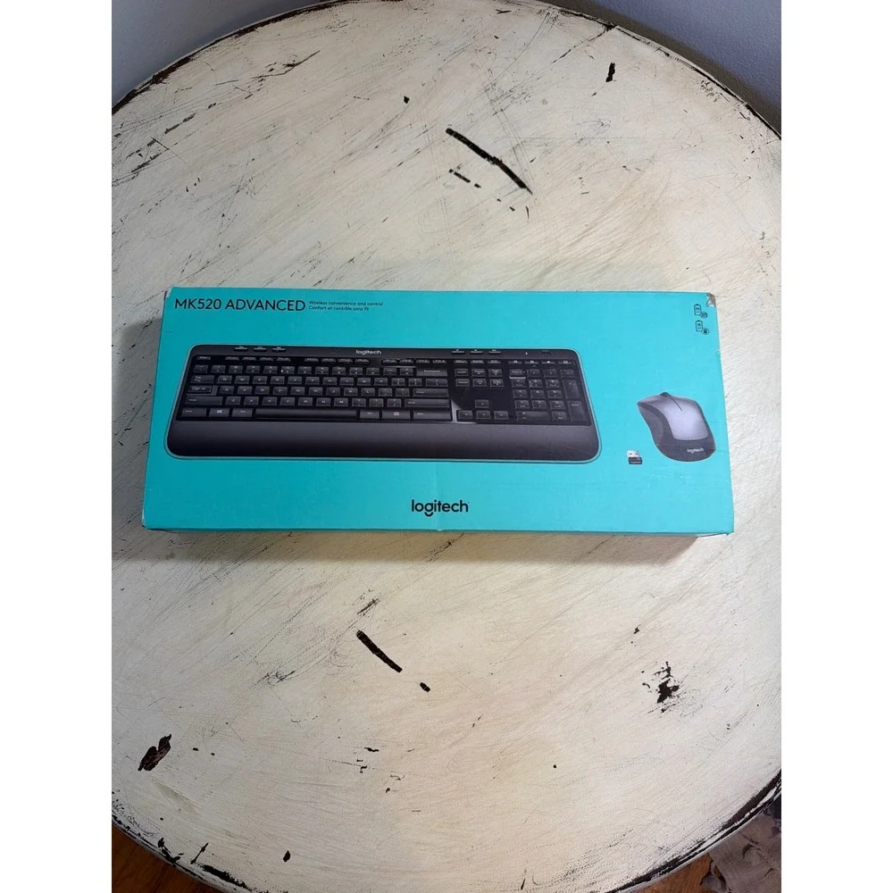 Advanced‎ Wireless Keyboard and Mouse Combo Black Like New Office