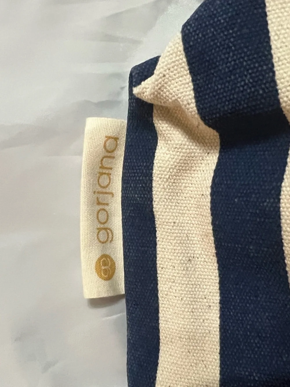 Gorjana striped canvas