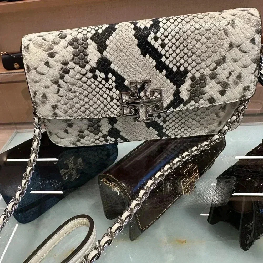 Tory Burch Warm White And Black Bag