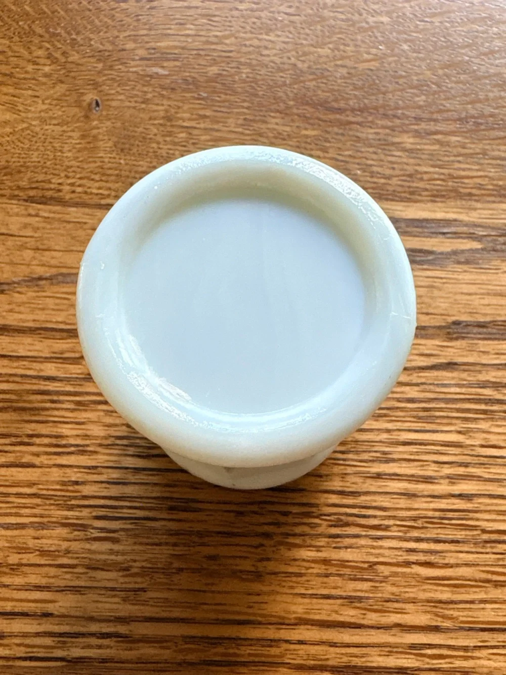 Vintage Milk Glass Small Cream Jar