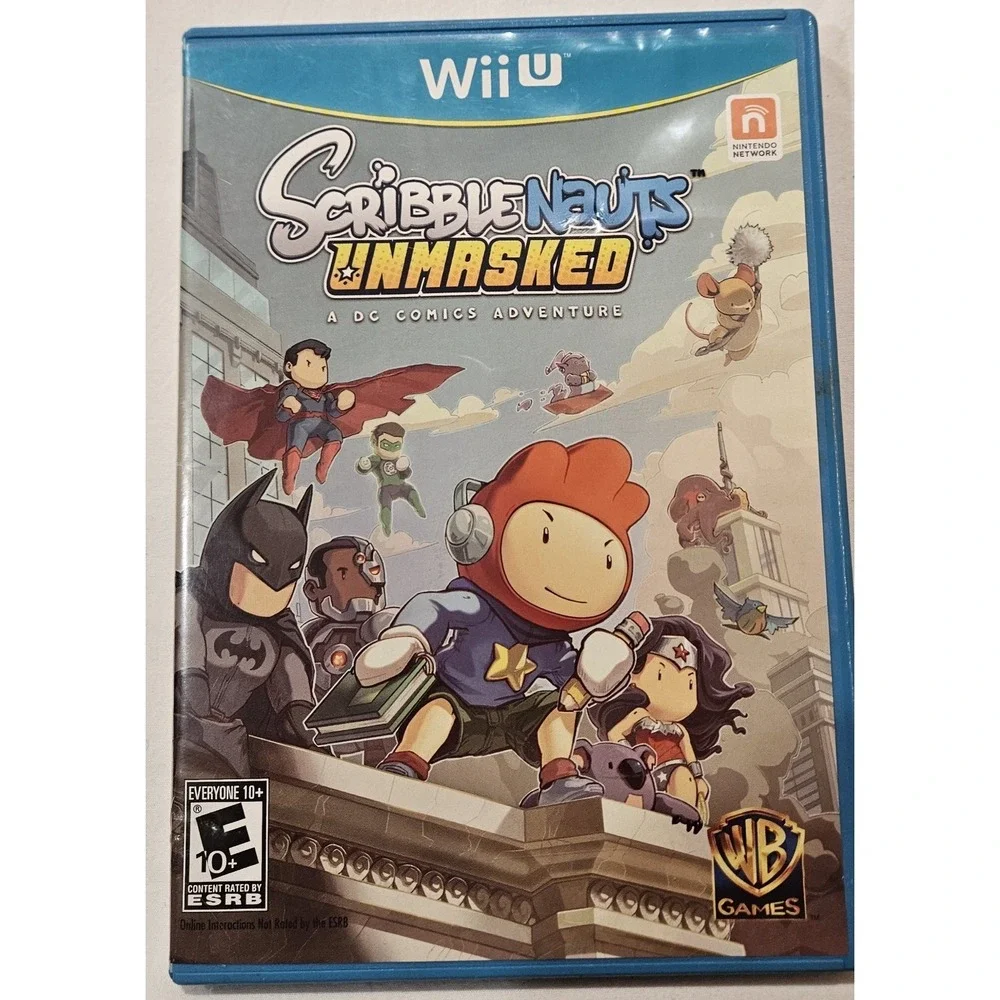 Scribblenauts Unmasked Wii U Complete CIB DC Comics Adventure Untested
