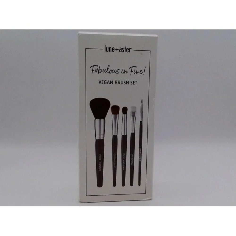 Lune+Aster Fabulous in Five Vegan Brush Set, BRAND NEW IN BOX