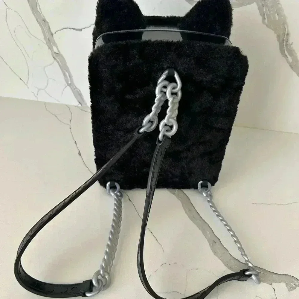 Na! Na! Na! Surprise Doll Fuzzy Black Kitty Cat Backpack NaNaNa Case Only