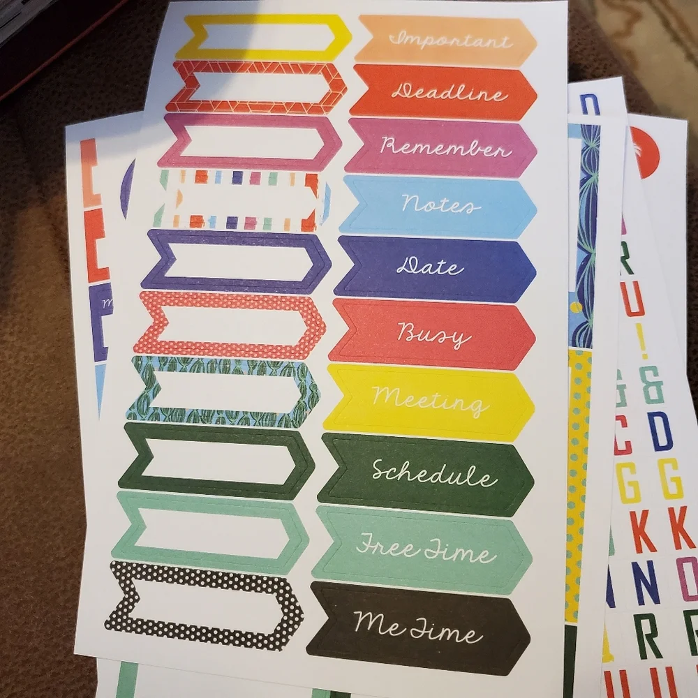 Batch of stickers to use in planners
