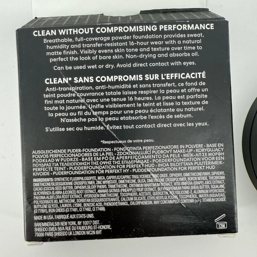bareMinerals BarePro 16HR‎ Skin-Perfecting Powder Foundation Medium 35 Warm New