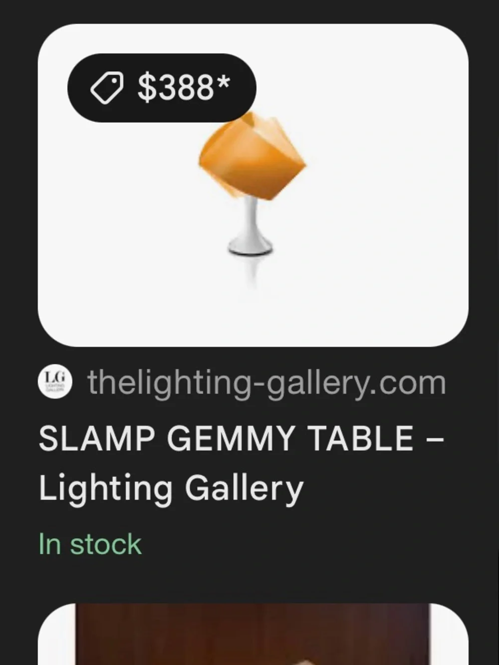 100% Italian made Slamp Gemmy table top lamps!! Uniquely designed!!