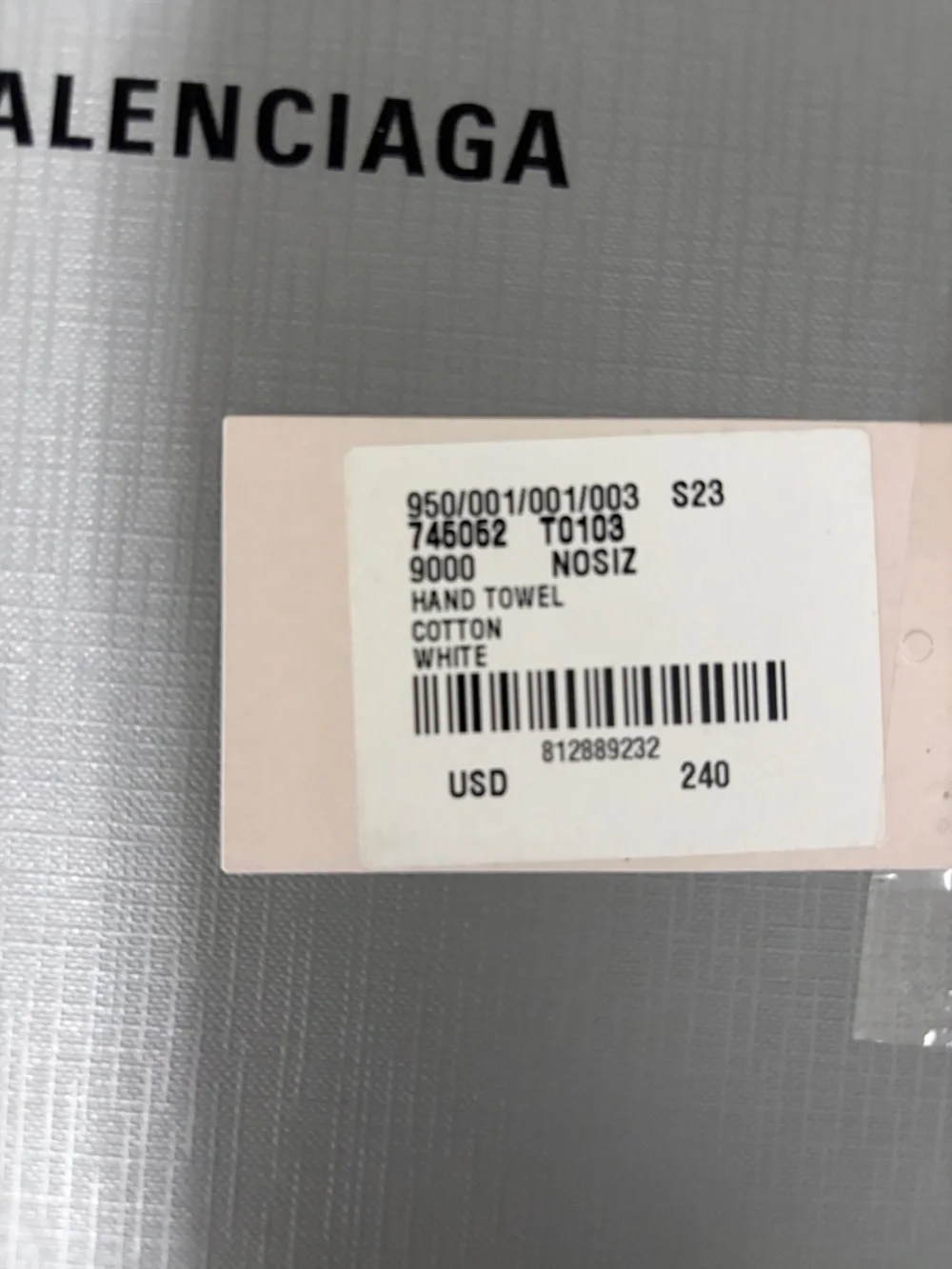 Balenciaga luxurious bath