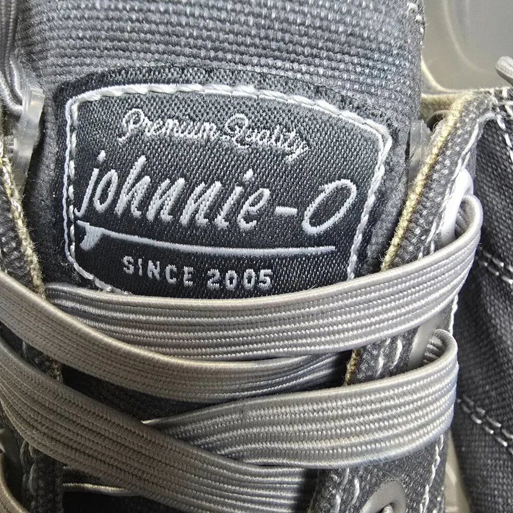 JOHNNY O'S SANTA CRUZ GRAY CANVAS LOAFER GOLF BEACH FISHING DECK SHOES MENS 9