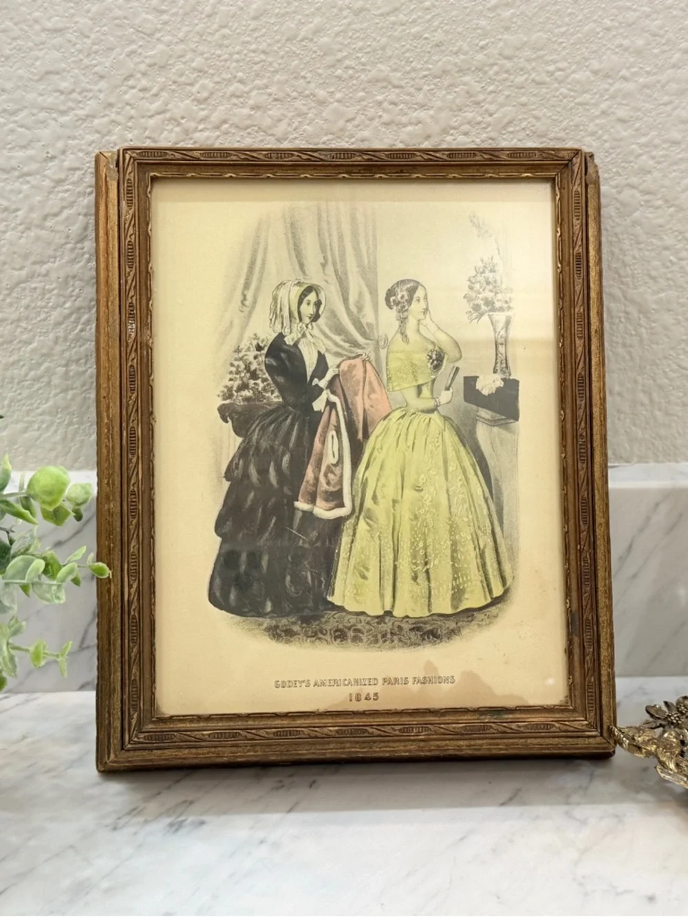 Rare antique Godey’s jewelry box dating to 1845 — over 175 years old!