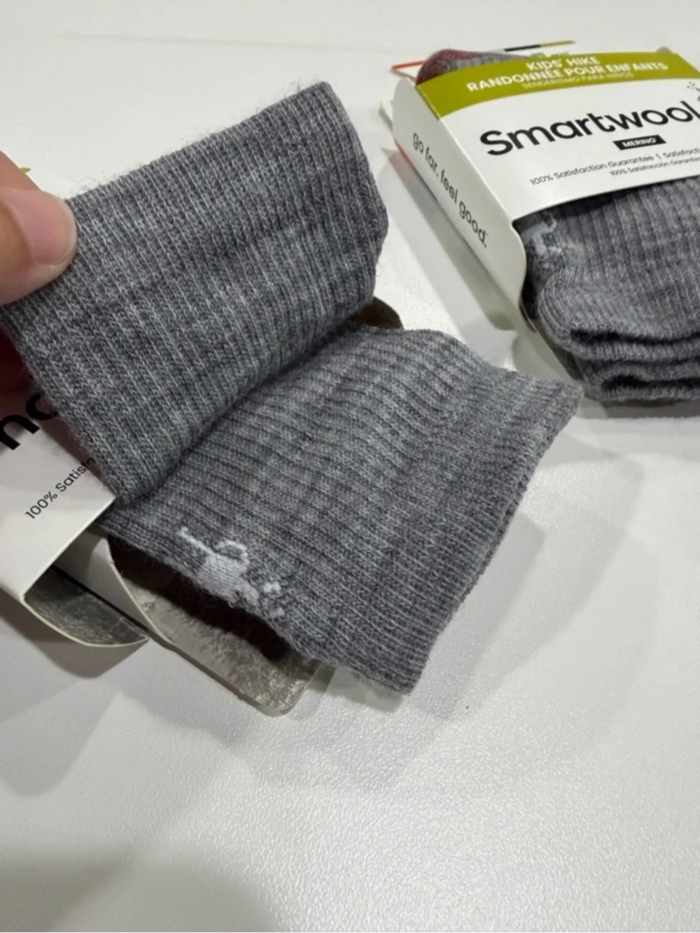 Smartwool tags gray