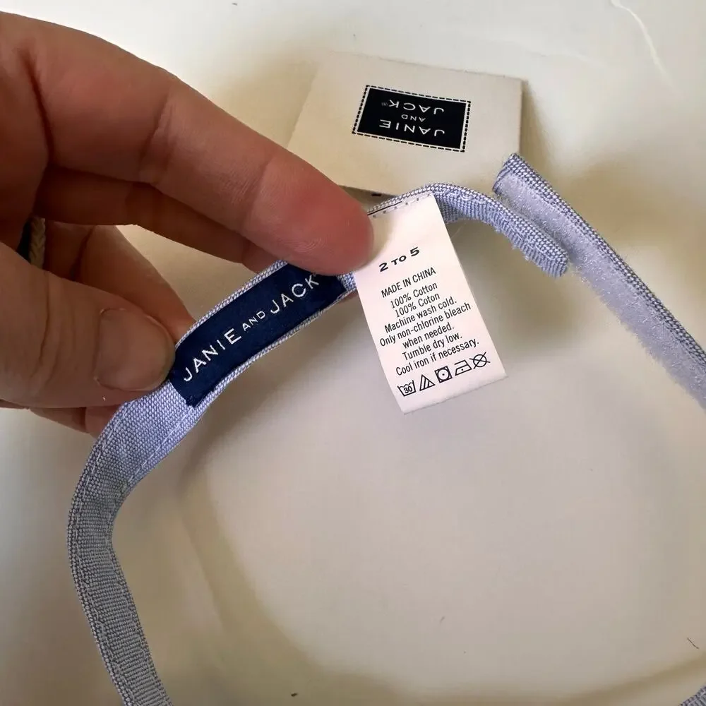 Janie and Jack Blue Bow Tie - New with Tags - 2-5 Years
