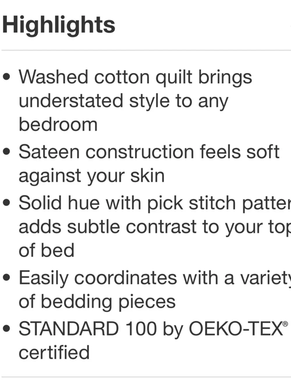 THRESHOLD NWT Washed Cotton Sateen Quilt -Dark Navy -full/queen