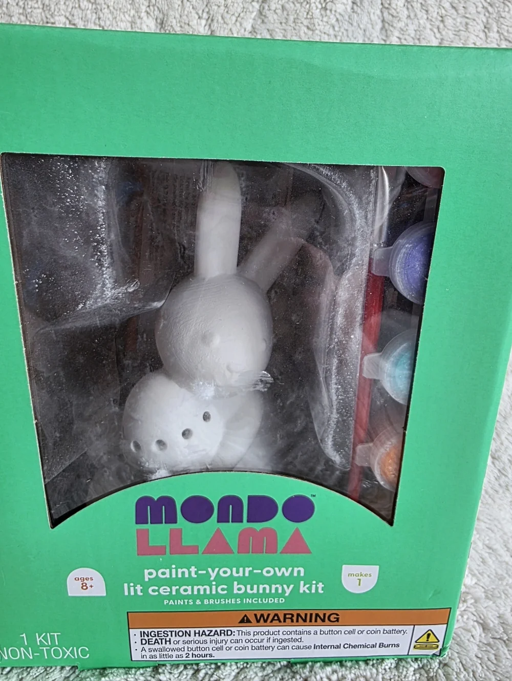 New Easter Craft Lit Ceramic Bunny and Eggs Painting Activity Kit Target 2026