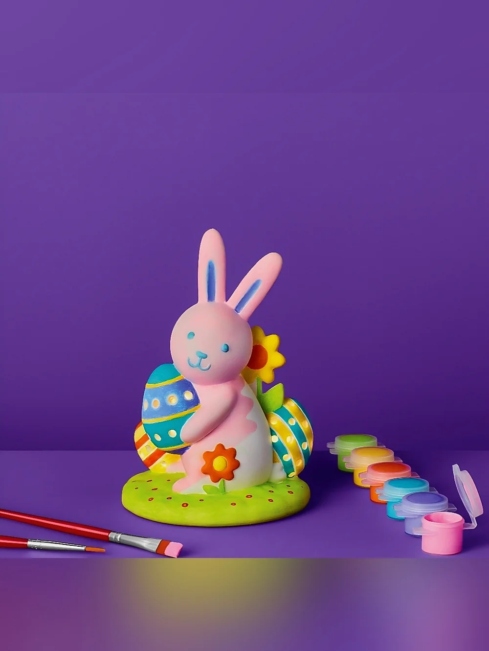 New Easter Craft Lit Ceramic Bunny and Eggs Painting Activity Kit Target 2026