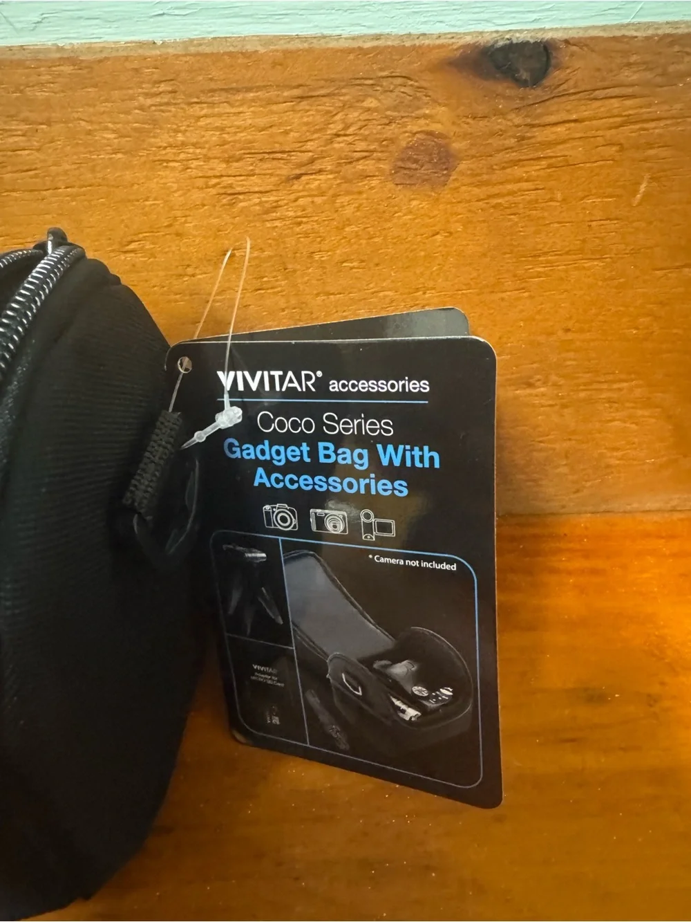 Vivitar Black Compact Camera Case with 8GB SD Card and Mini Travel Tripod