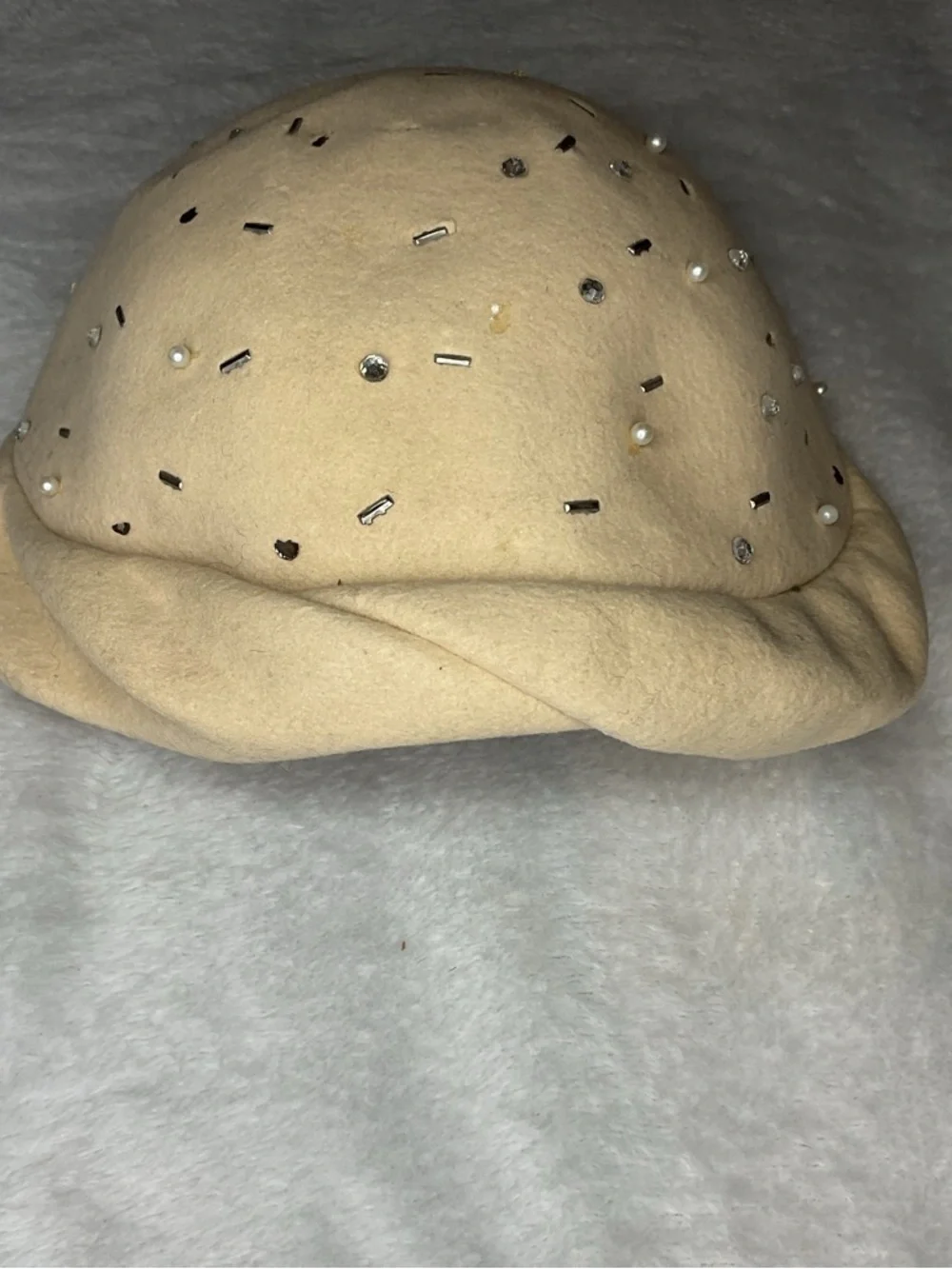 Vintage Glenover 100% Wool Beige Hat | Classic Structured Retro Style
