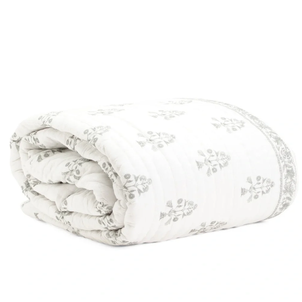 🎉LAST PIECE‎ 🎉RACHEL ZOE Block Print Stitch Quilt