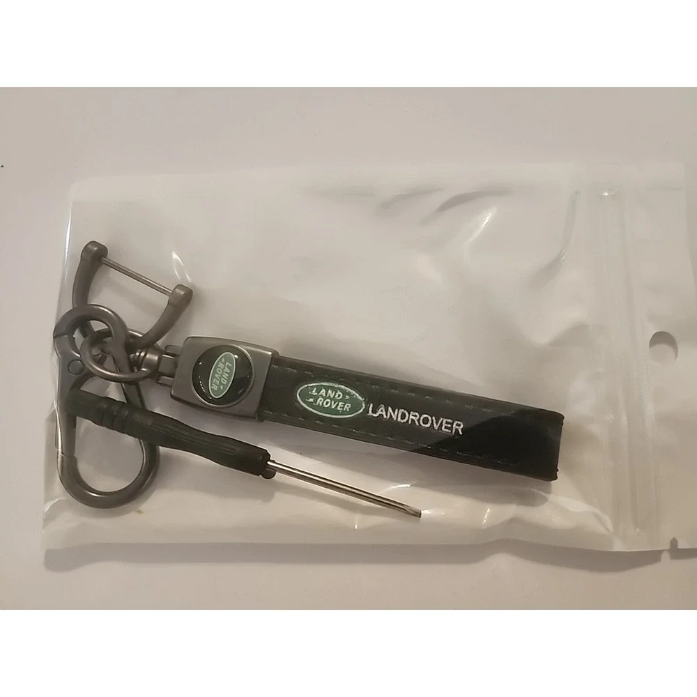 Landrover Luxury Leather Keychain Keyring Landrover‎ Logo