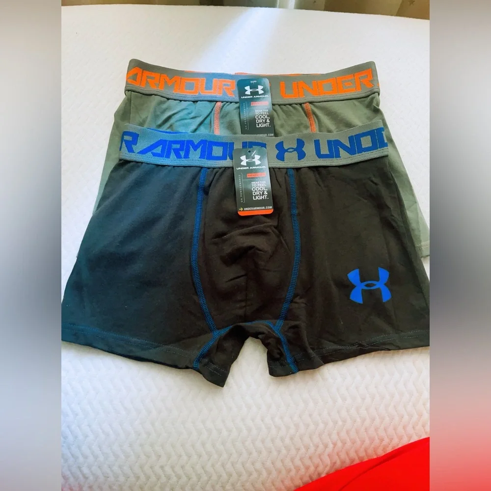 Men 2-Pack Under Armour UA Charged Cotton‎ Boxerjock Underwear M
