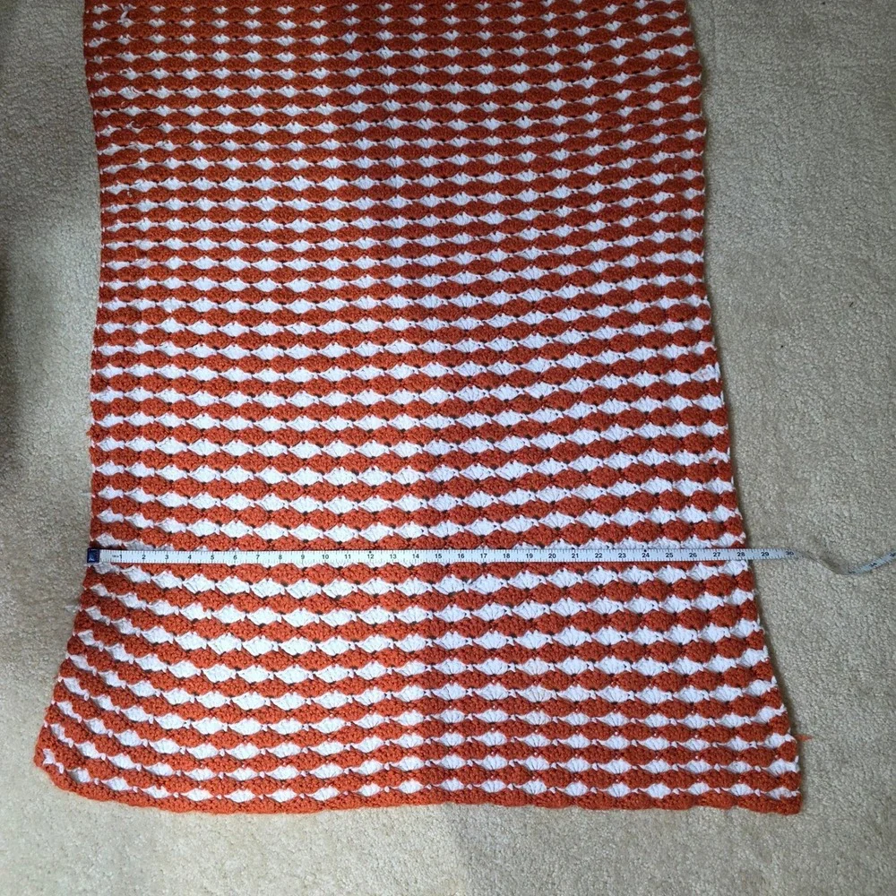 Handmade crochet throw