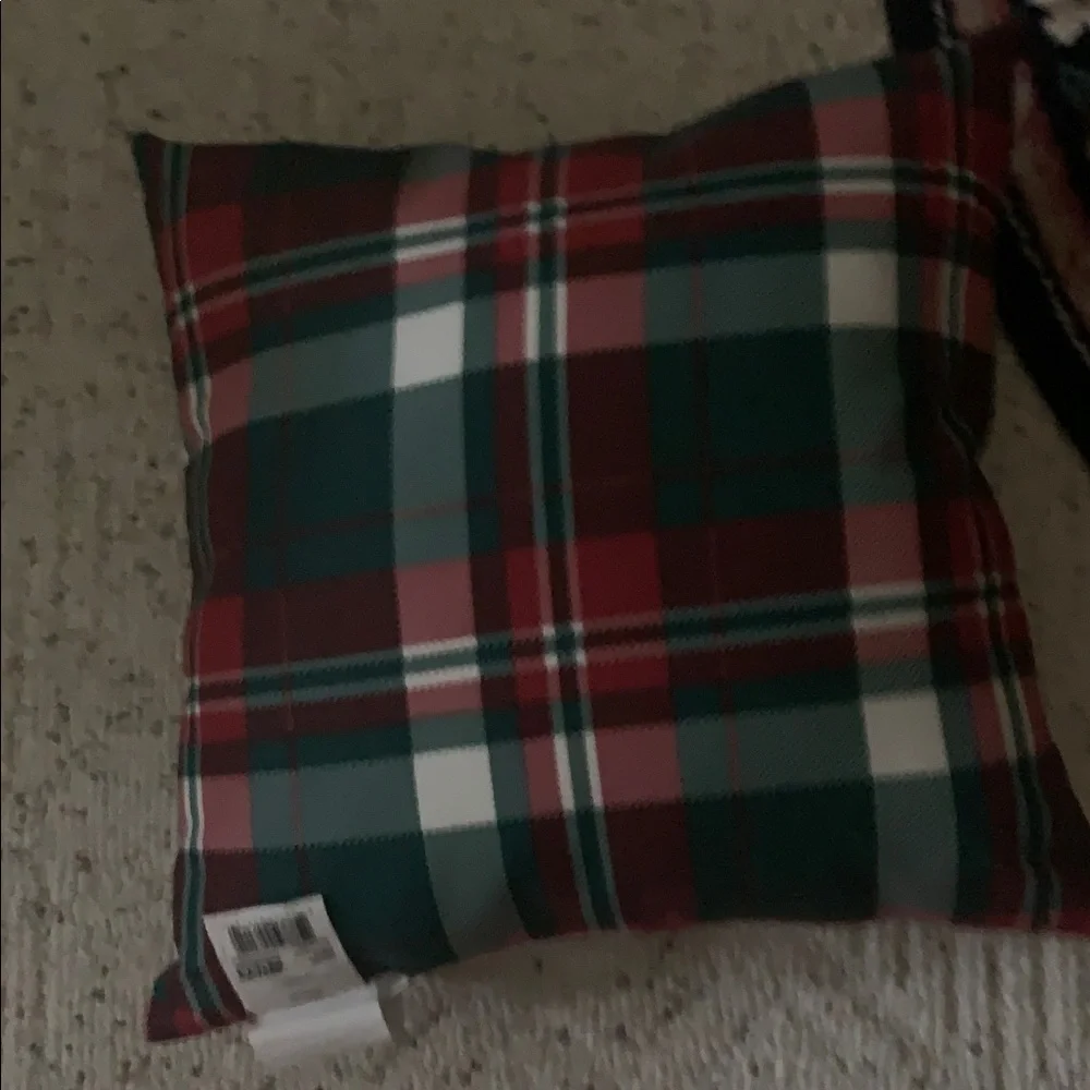 Farm Fresh Christmas Trees Pillow - Green and White