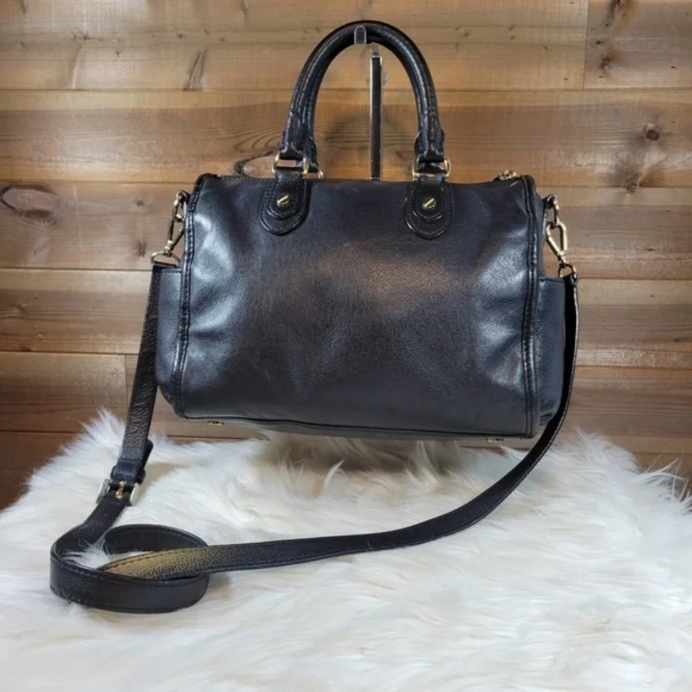 MICHAEL Michael Kors black pebbled