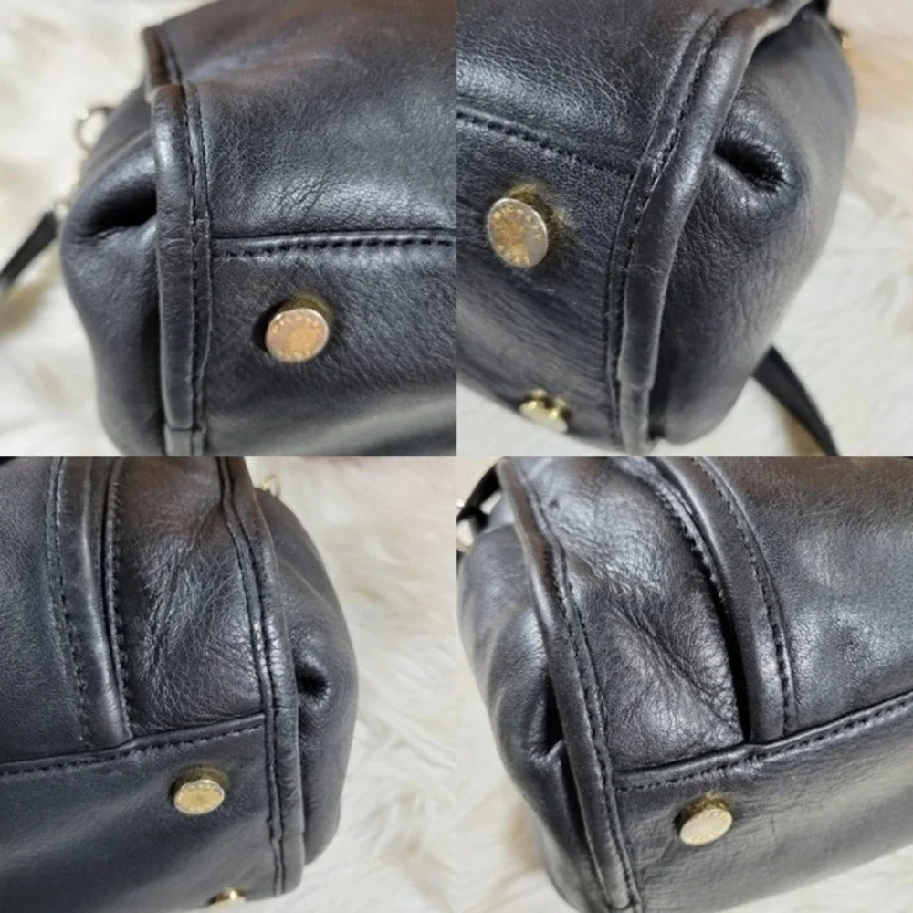 MICHAEL Michael Kors black pebbled