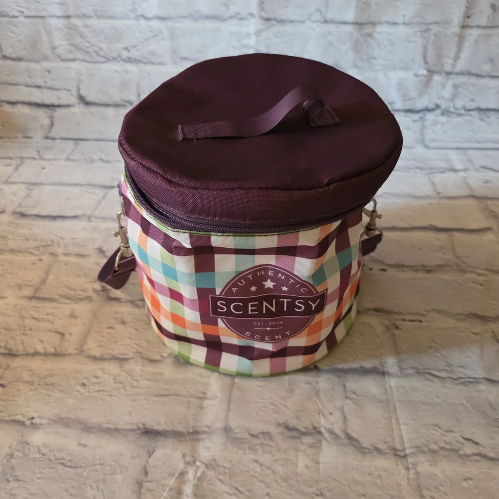 Scentsy Multicolor Insulated Plaid Storage Bag