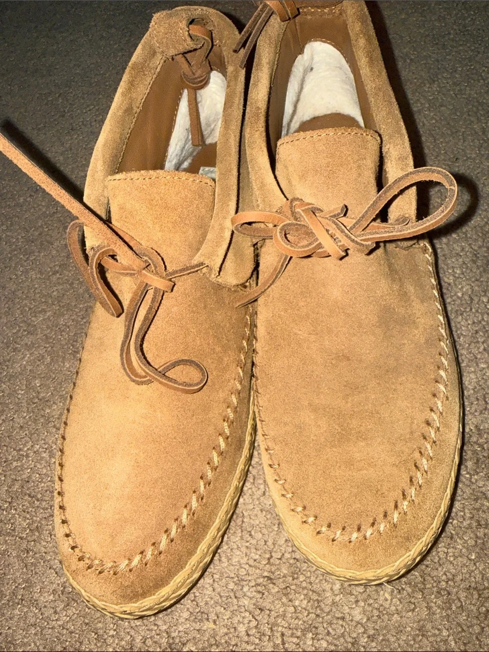 UGG Woodlyn Moccasin Ankle Boots in Chestnut Suede Size 10