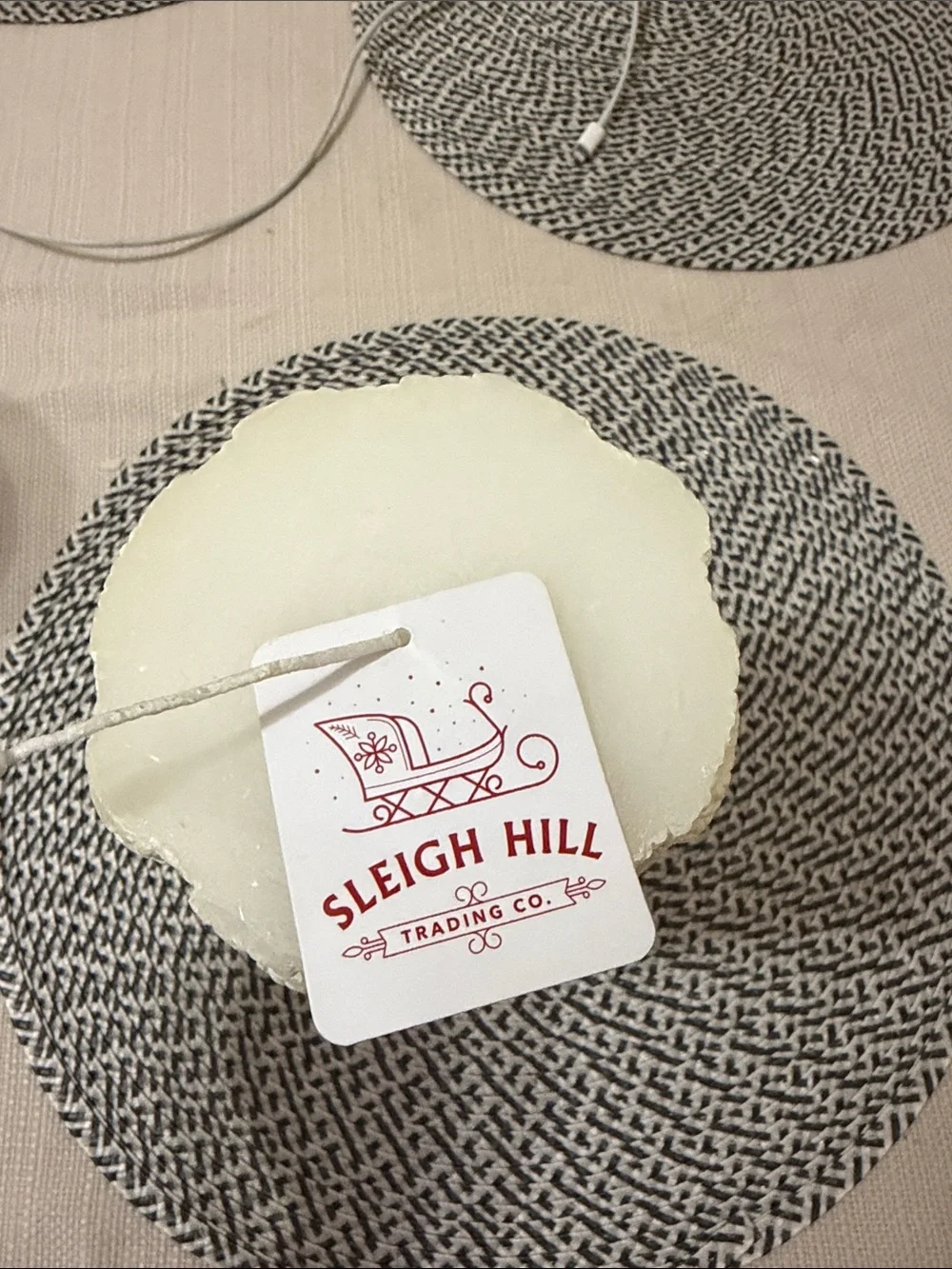 Sleigh Hill Trading Co. Snowy White Decorative Candle