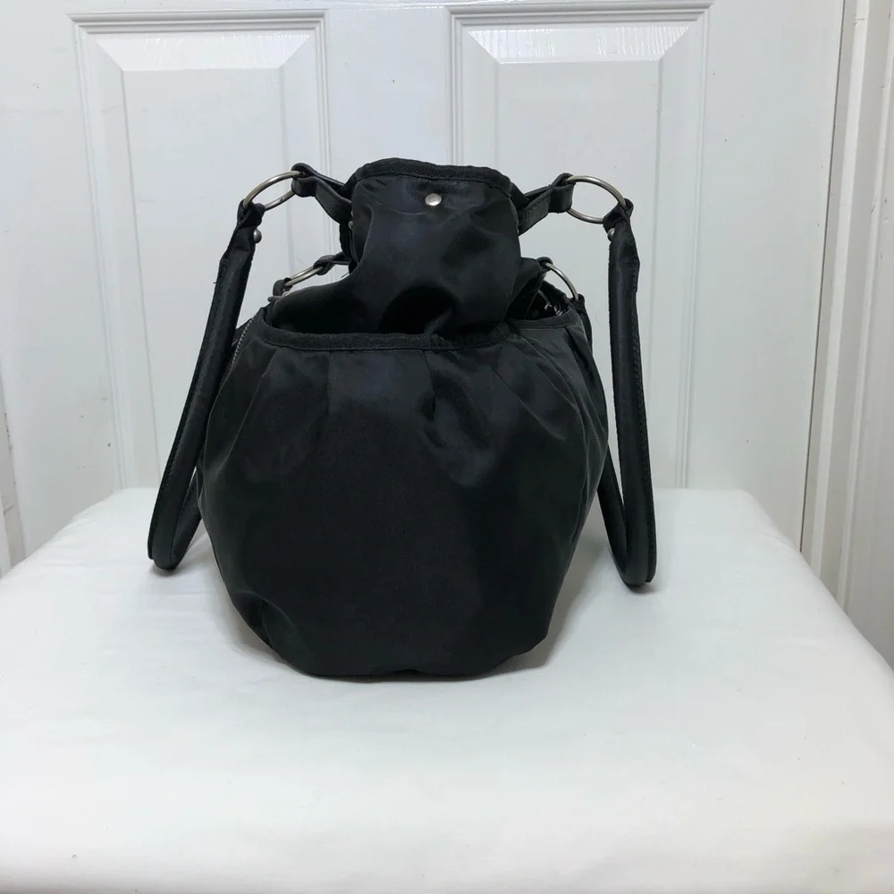 Carter's Nylon Black Multi Pocket Large Size Shoulder Diaper Bag & Changing Pad