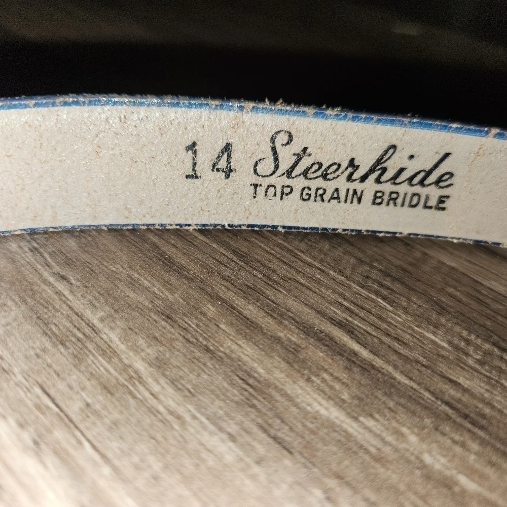 Steerhide belt boys vintage