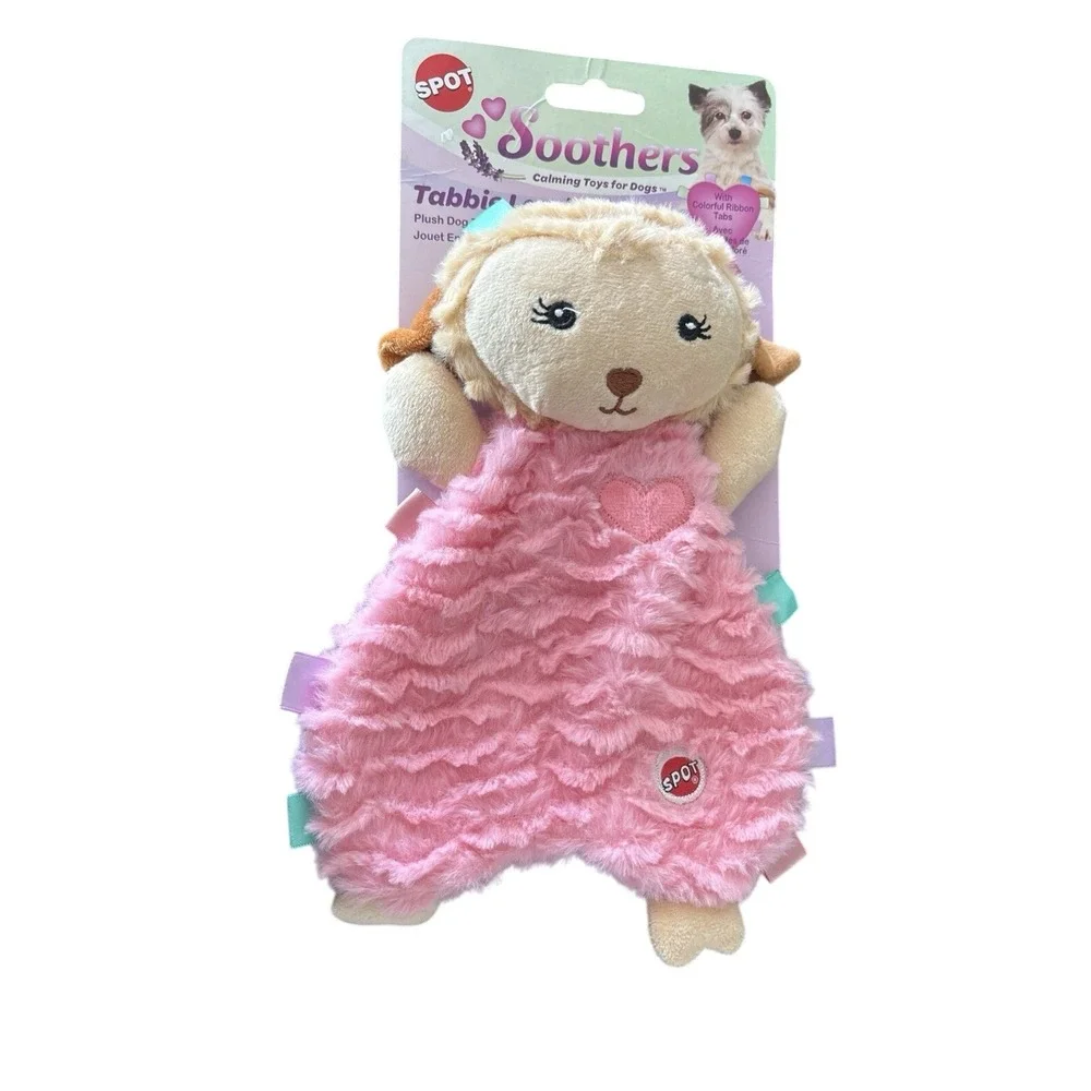 Soothers- Tabbie Lambie Dog Toy-Separation Anxiety Toys for Dogs, Stuffing Fr...