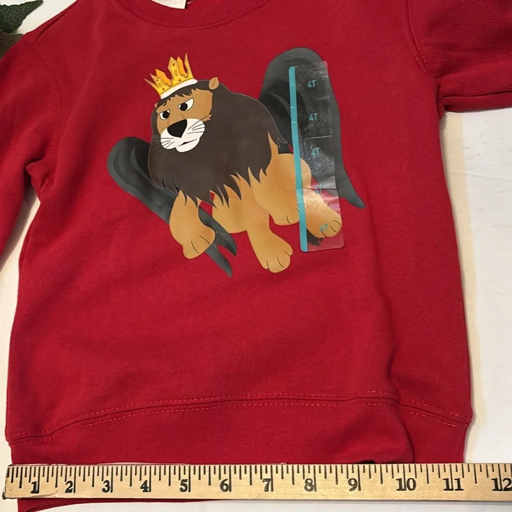 KING MOONRACER 4T Red Long Sleeve Sweatshirt Rudolph The Red Nose Reindeer