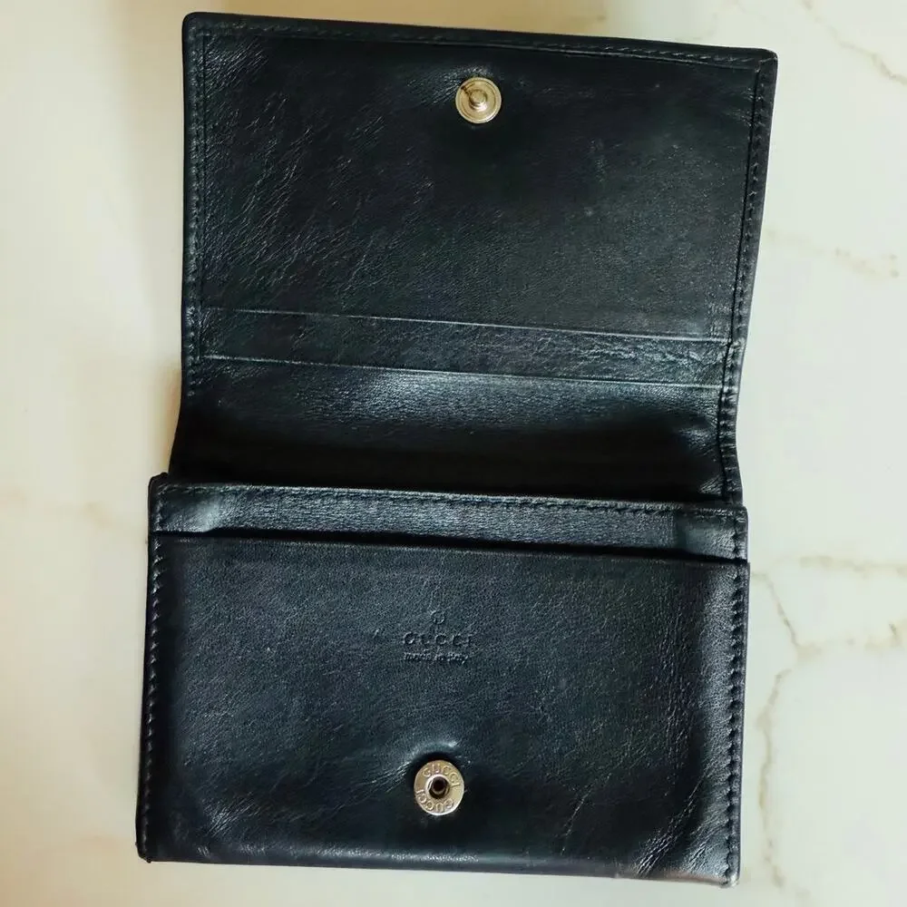 Gucci black leather