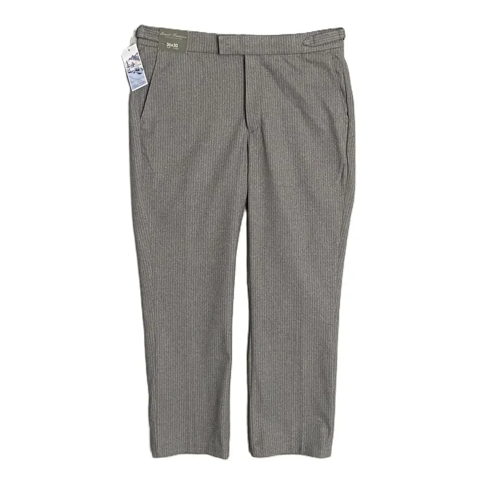 Daniel Cremieux Dress Pant Signature Men's 36x30 Mount Lussari Flannel Grey NEW