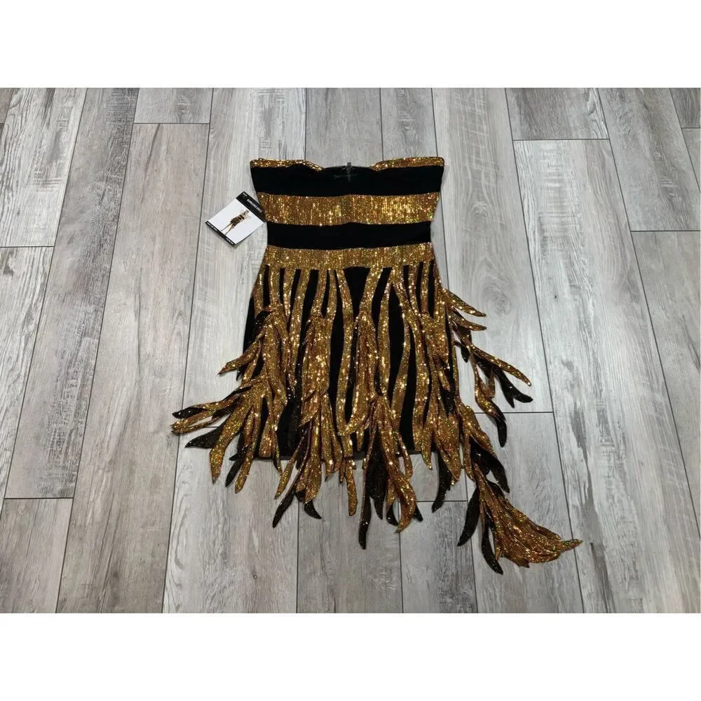 Sequence Queen Bee Dress Costume Dance Theater Cosplay Halloween Adult Size
