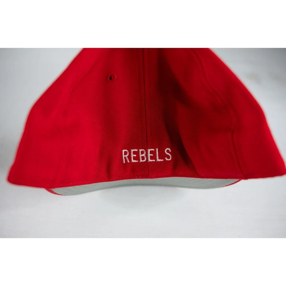 Pro-Line Rebels Baseball Hat Mens 7 1/2 Red Excellent Fitted 