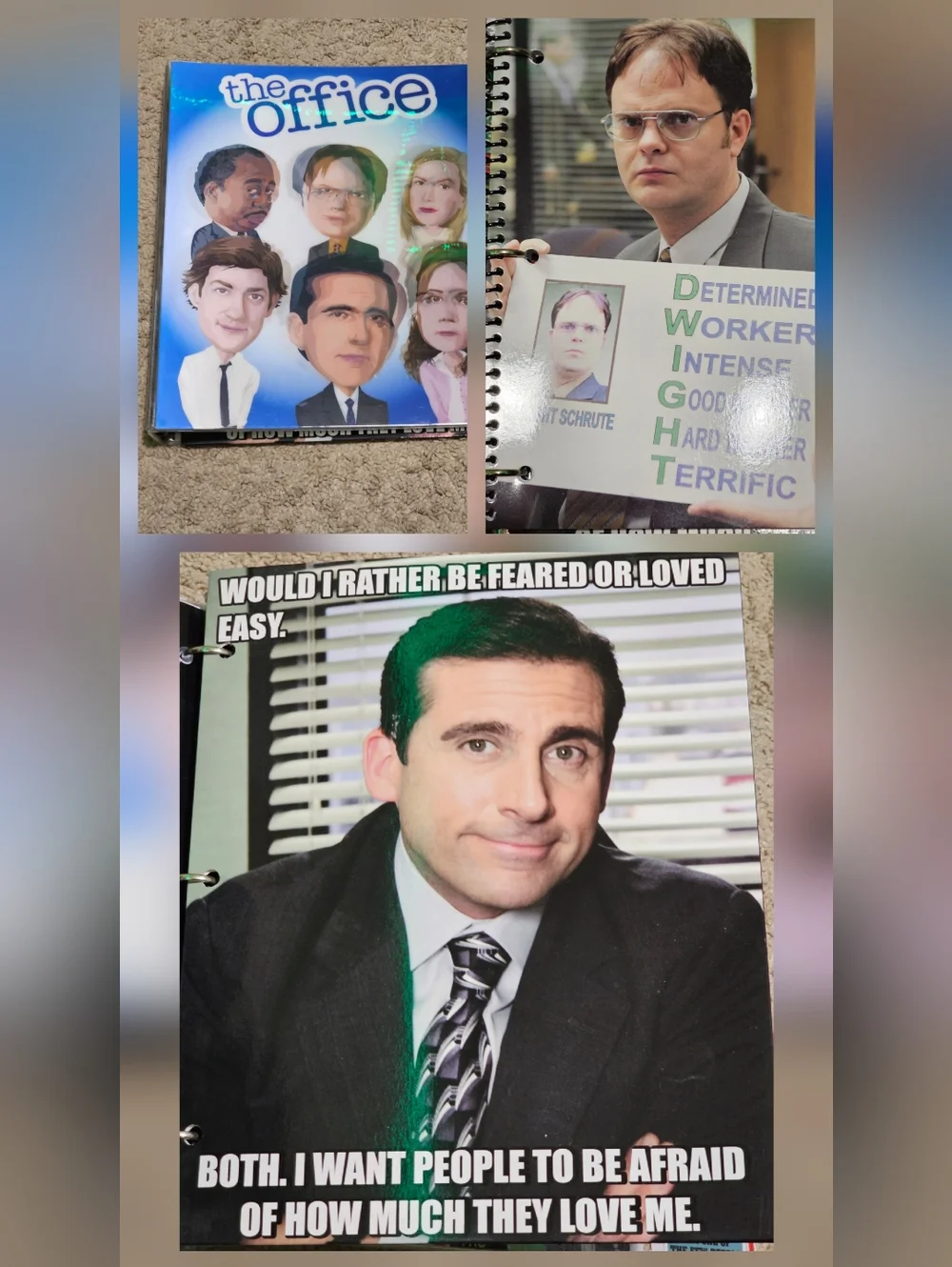 New! The Office Dunder Mifflin Memorabilia Bundle - Binder / Folder / Notebook