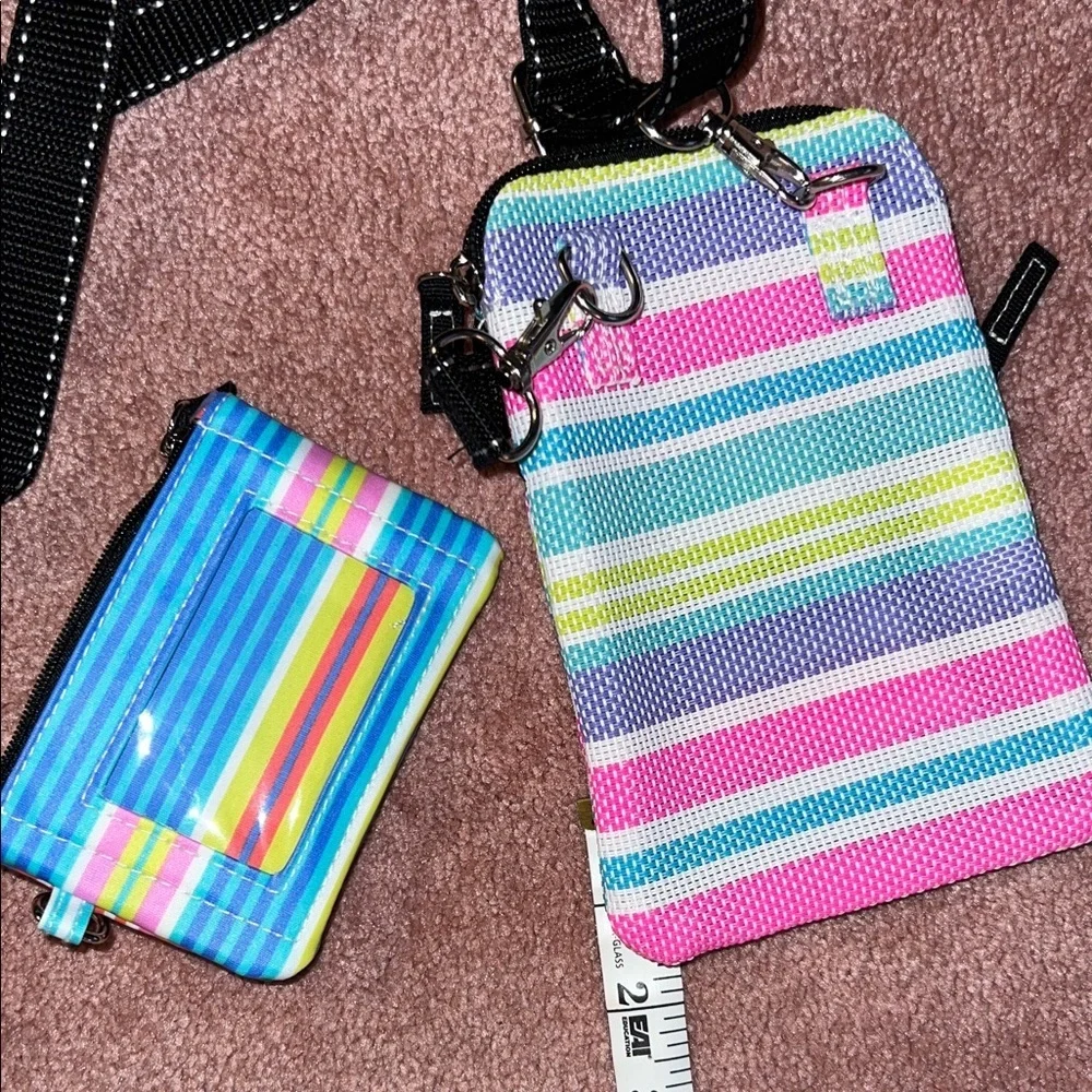 Scout Multicolor Striped Phone Bag Set