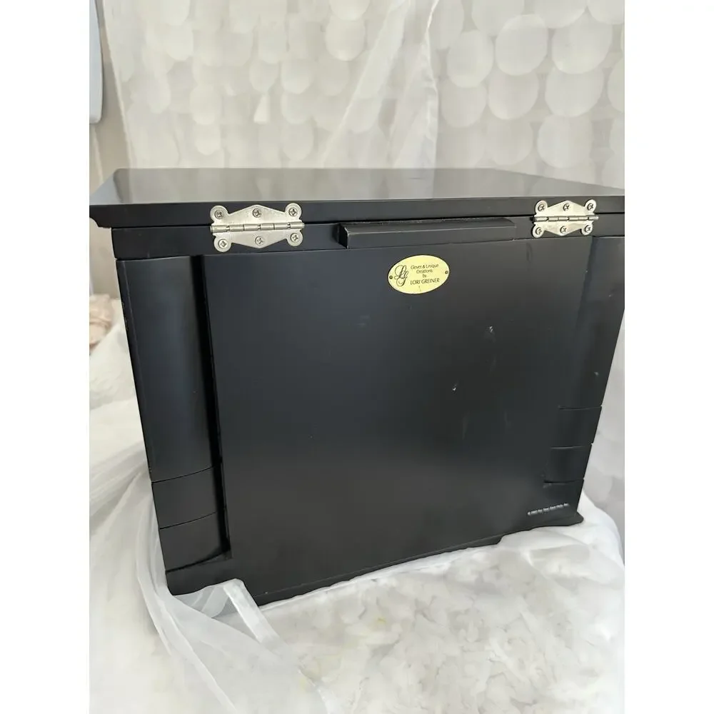 Lori Greiner Black Clever & Unique Creations Deluxe Jewelry Organizer Case
