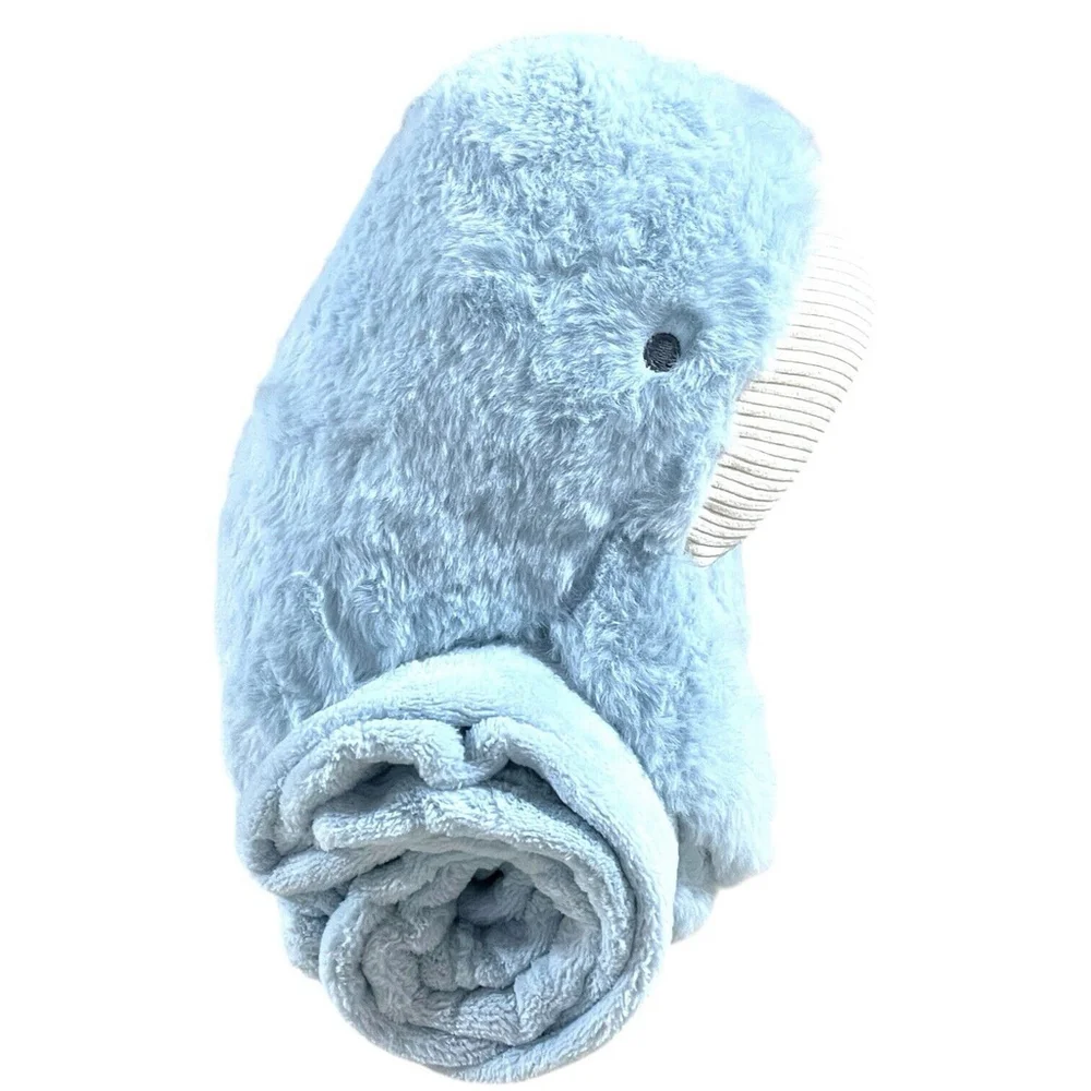 Cloud Island Baby Blanket With Large Soft Whale Plush Toy Blue Nursery Baby Gift