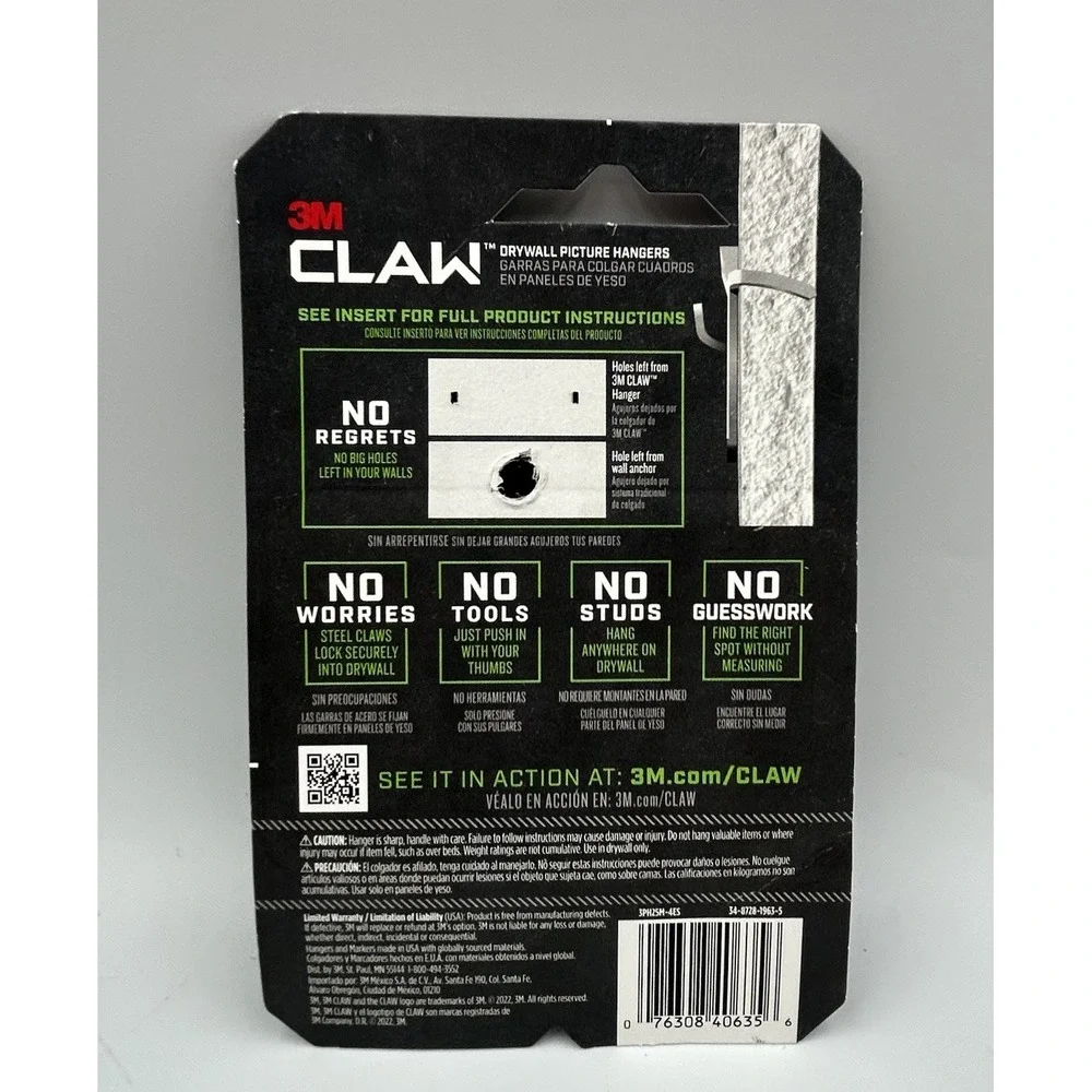 3M claw drywall