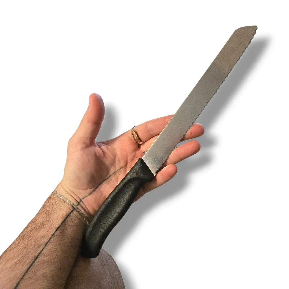 Victorinox Serrated 8 Inch Blade Bread Knife‎ Kitchen Black Swiss Made 6.8633.21