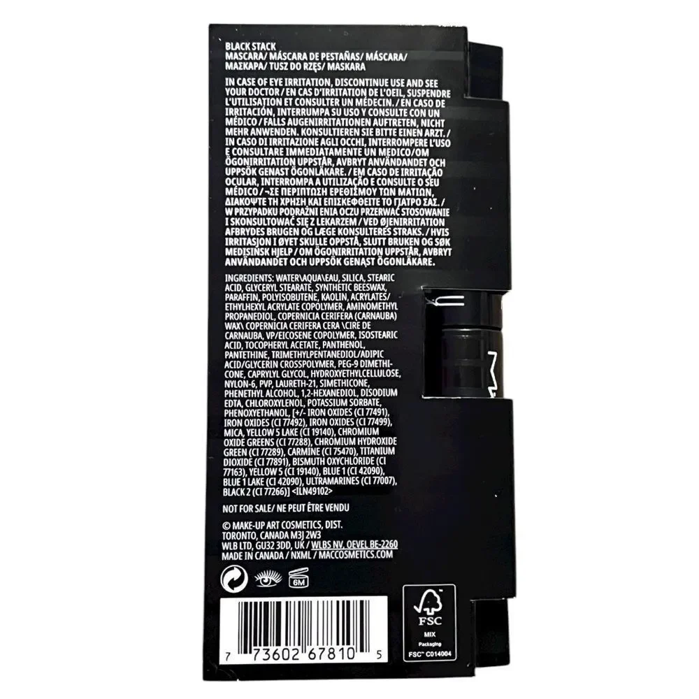 M.A.C. M.A.CStack Superstack Mega Brush Mascara 0.1 Fl. Oz. Pack Of 4